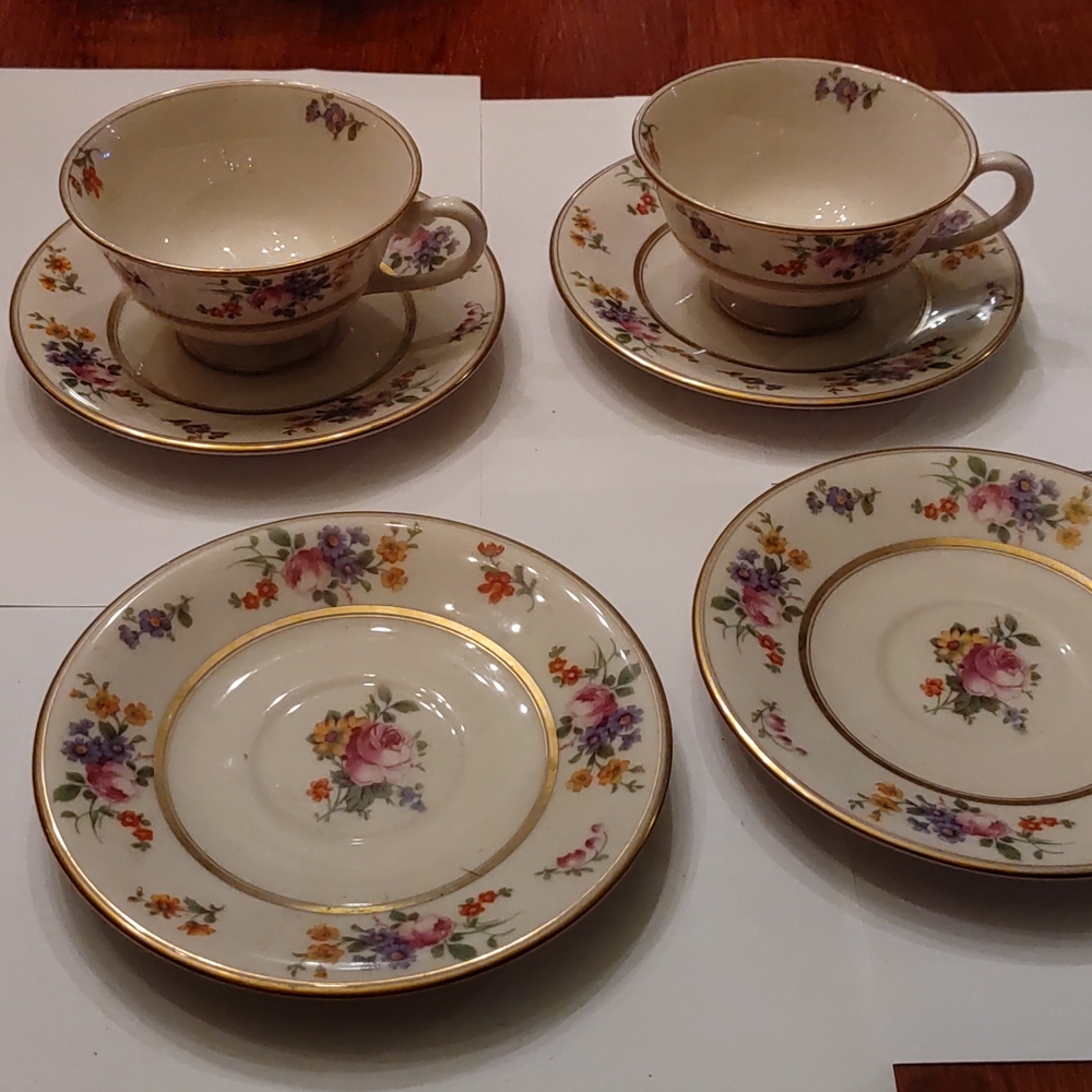 Vintage Belleek cup and saucer